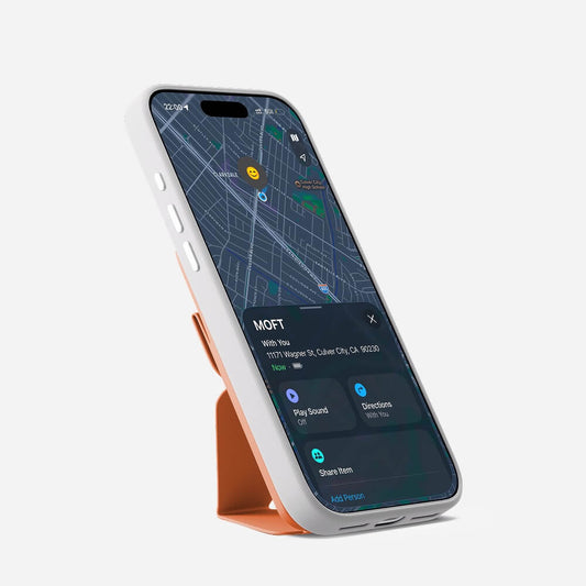 MOFT Trackable Snap-On — MagSafe peněženka a stojánek s Apple Find My